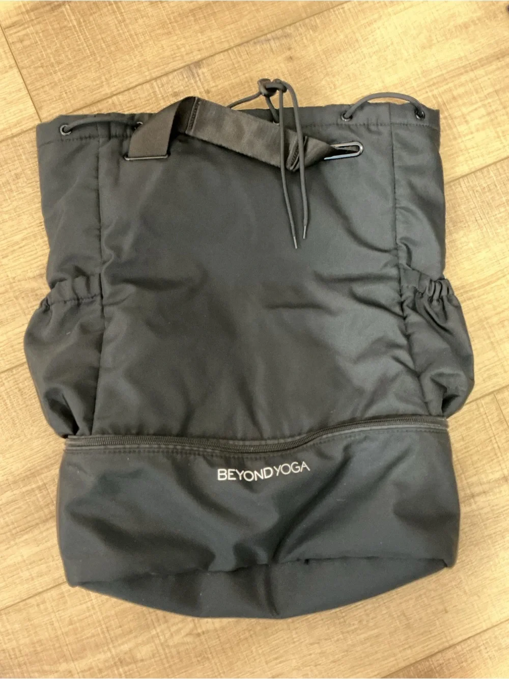 Beyond Yoga Black Everyday Drawstring Backpack